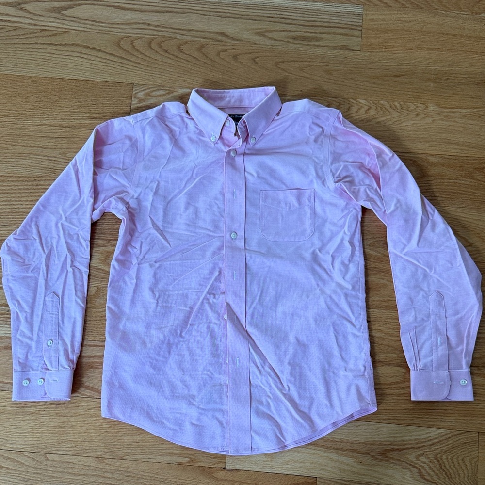 Brooks Brothers Boys Light Pink Casual Button Down Shirt